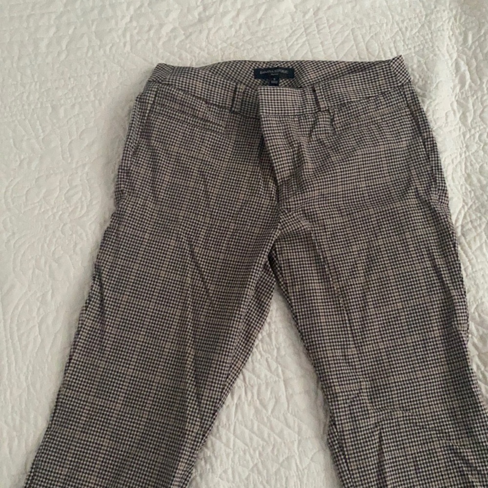 Plaid Short legged trousers